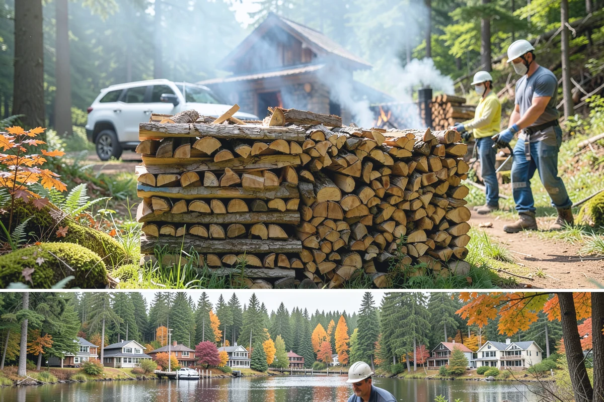 Reclaimed Firewood in La Conner, Skagit County, WA - Available throughout the year, with fall and winter being the most popular times to stock reclaimed fuel.