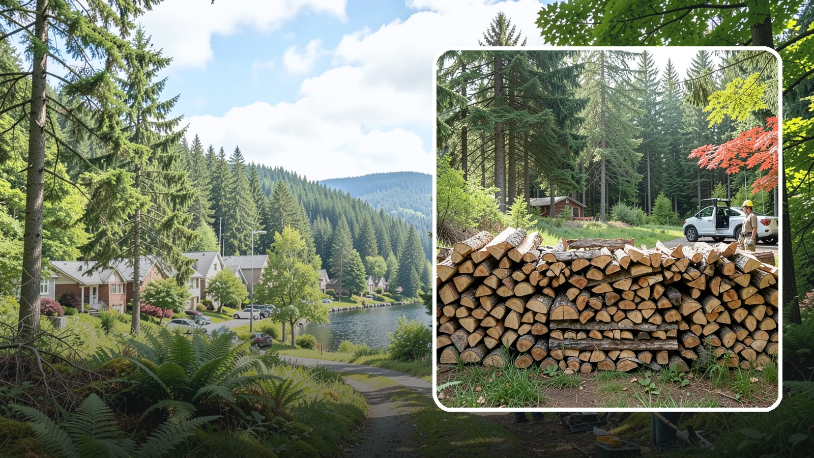 Reclaimed Firewood in Lake Forest Park, King County, WA - We turn wood that would otherwise be discarded into clean, usable firewood for your stove or fireplace.