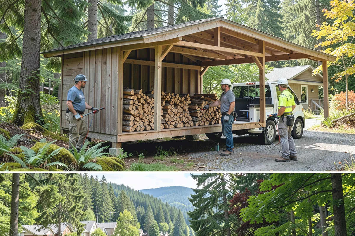 Reclaimed Firewood in Lake Forest Park, King County, WA - Available throughout the year, with fall and winter being the most popular times to stock reclaimed fuel.