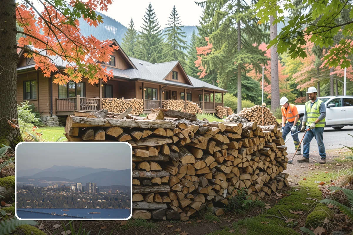Reclaimed Firewood in Medina, King County, WA - Diverts usable wood from the waste stream