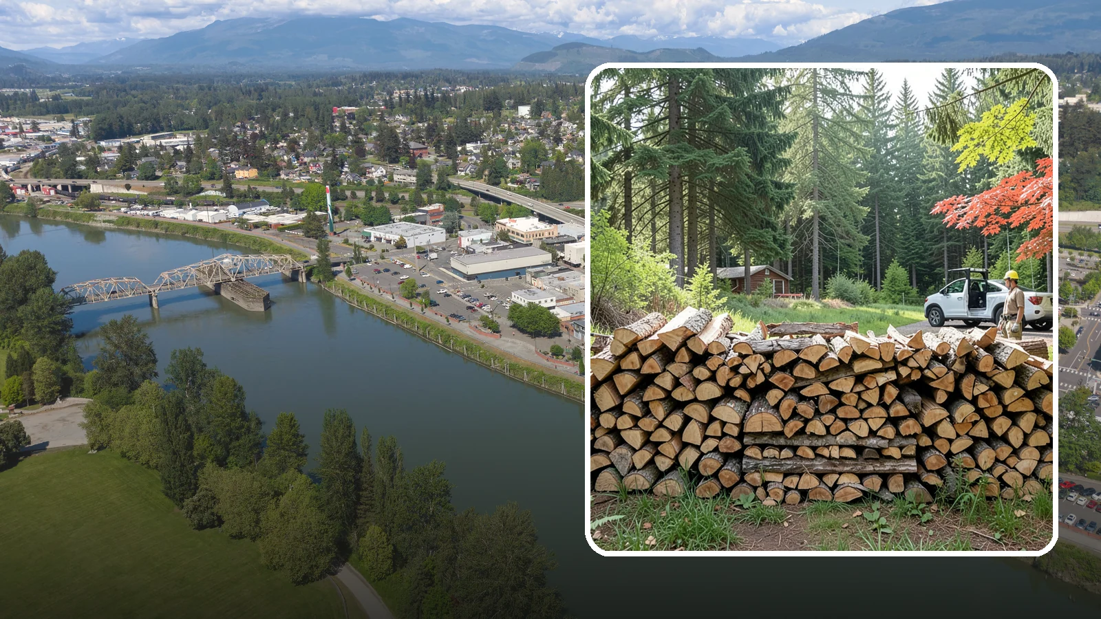 Reclaimed Firewood in Mount Vernon, Skagit County, WA - We turn wood that would otherwise be discarded into clean, usable firewood for your stove or fireplace.