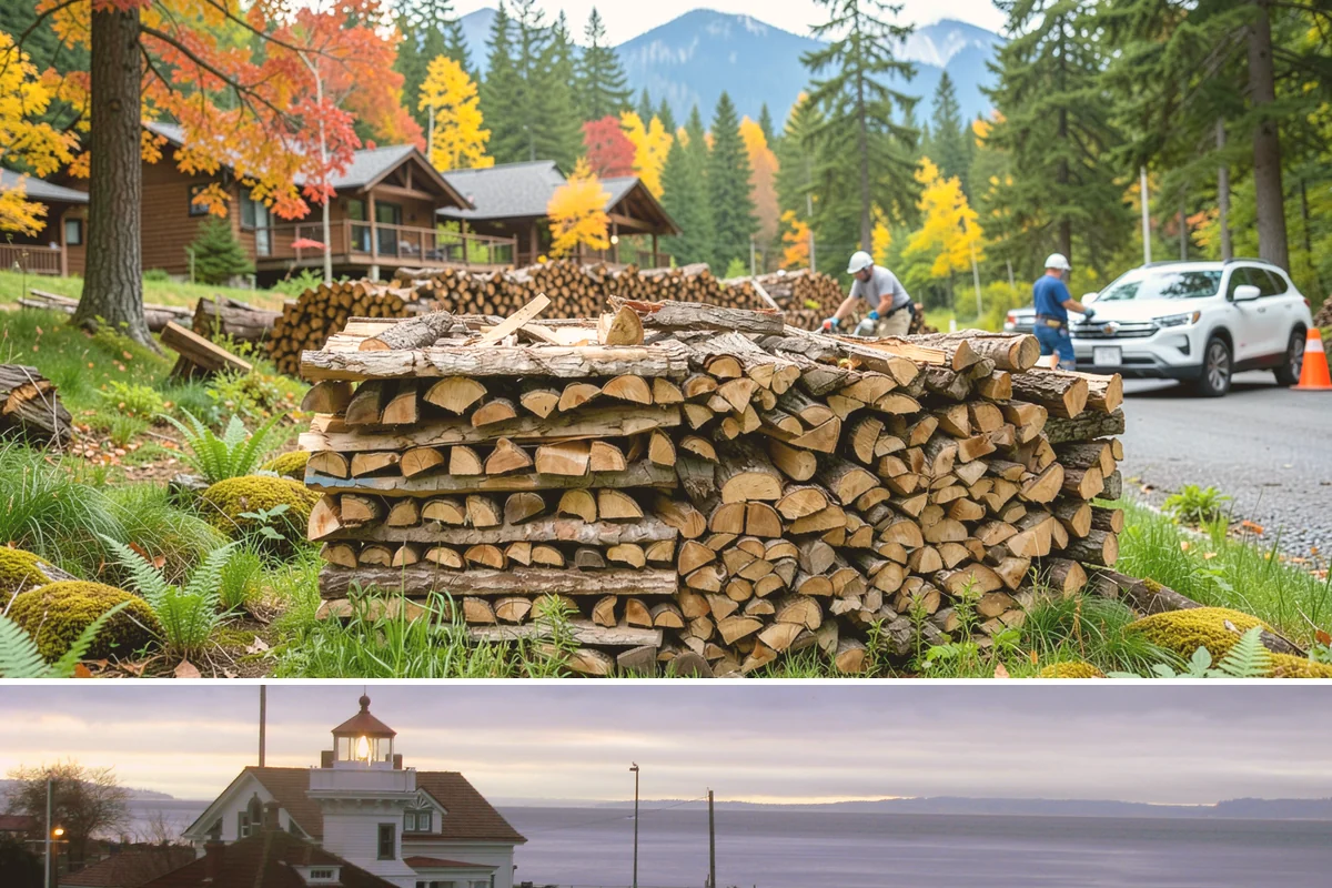Reclaimed Firewood in Mukilteo, Snohomish County, WA - Available throughout the year, with fall and winter being the most popular times to stock reclaimed fuel.