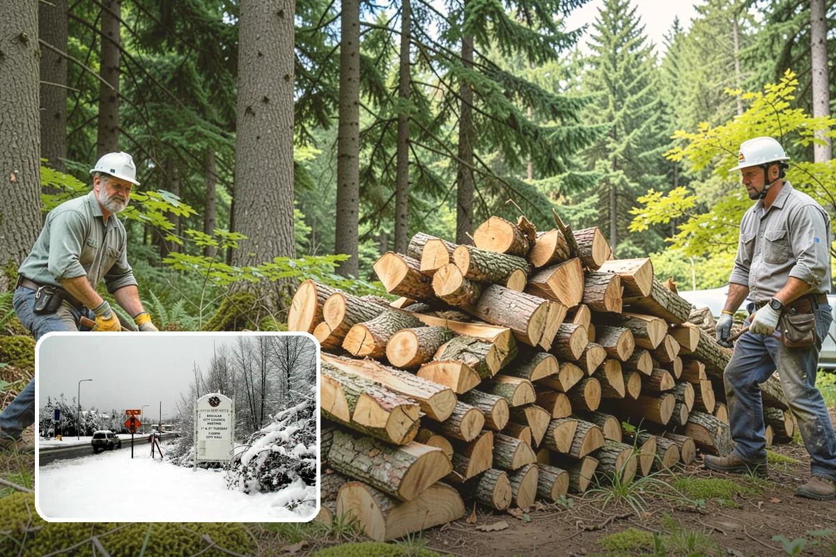 Reclaimed Firewood in Newcastle, King County, WA - Diverts usable wood from the waste stream