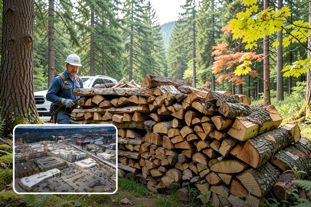 Reclaimed Firewood in Redmond, King County, WA - Diverts usable wood from the waste stream