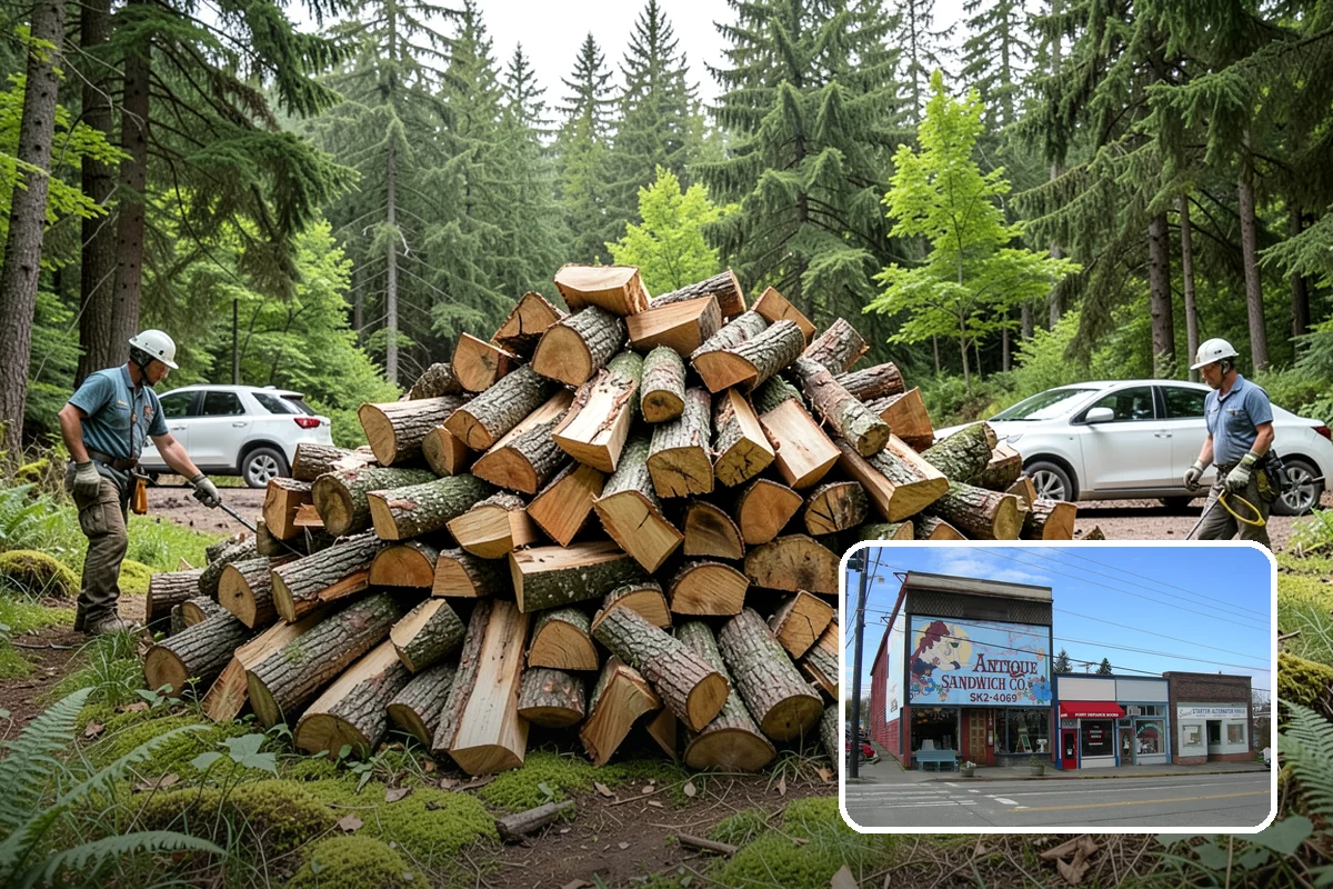 Reclaimed Firewood in Ruston, Pierce County, WA - Diverts usable wood from the waste stream