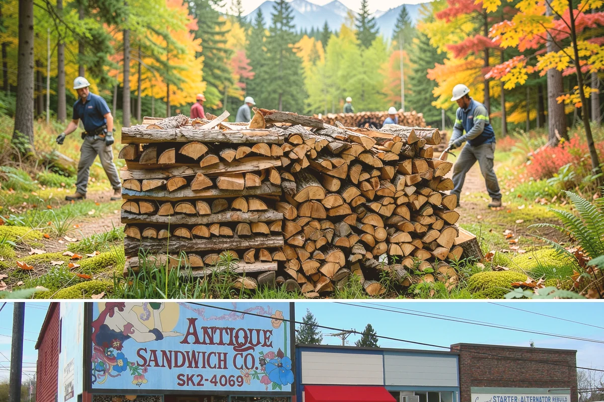 Reclaimed Firewood in Ruston, Pierce County, WA - Available throughout the year, with fall and winter being the most popular times to stock reclaimed fuel.