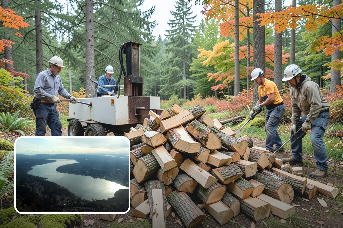 Reclaimed Firewood in Sammamish, King County, WA - Diverts usable wood from the waste stream
