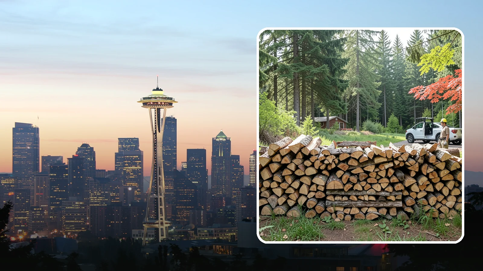 Reclaimed Firewood in Seattle, King County, WA - We turn wood that would otherwise be discarded into clean, usable firewood for your stove or fireplace.
