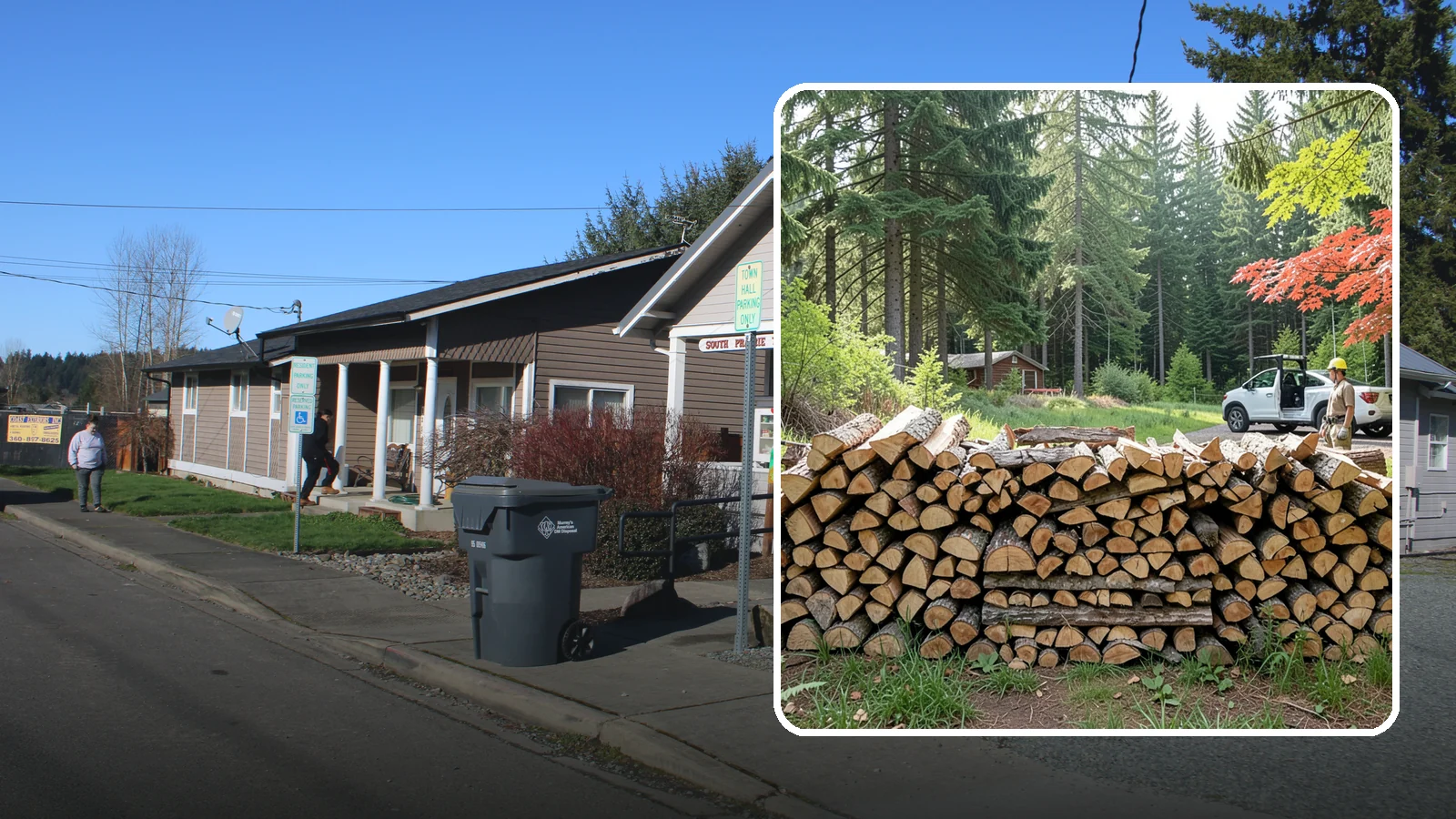 Reclaimed Firewood in South Prairie, Pierce County, WA - We turn wood that would otherwise be discarded into clean, usable firewood for your stove or fireplace.