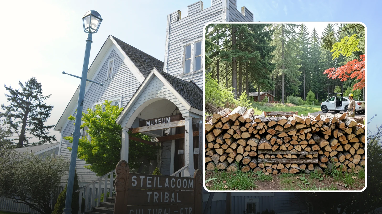 Reclaimed Firewood in Steilacoom, Pierce County, WA - We turn wood that would otherwise be discarded into clean, usable firewood for your stove or fireplace.