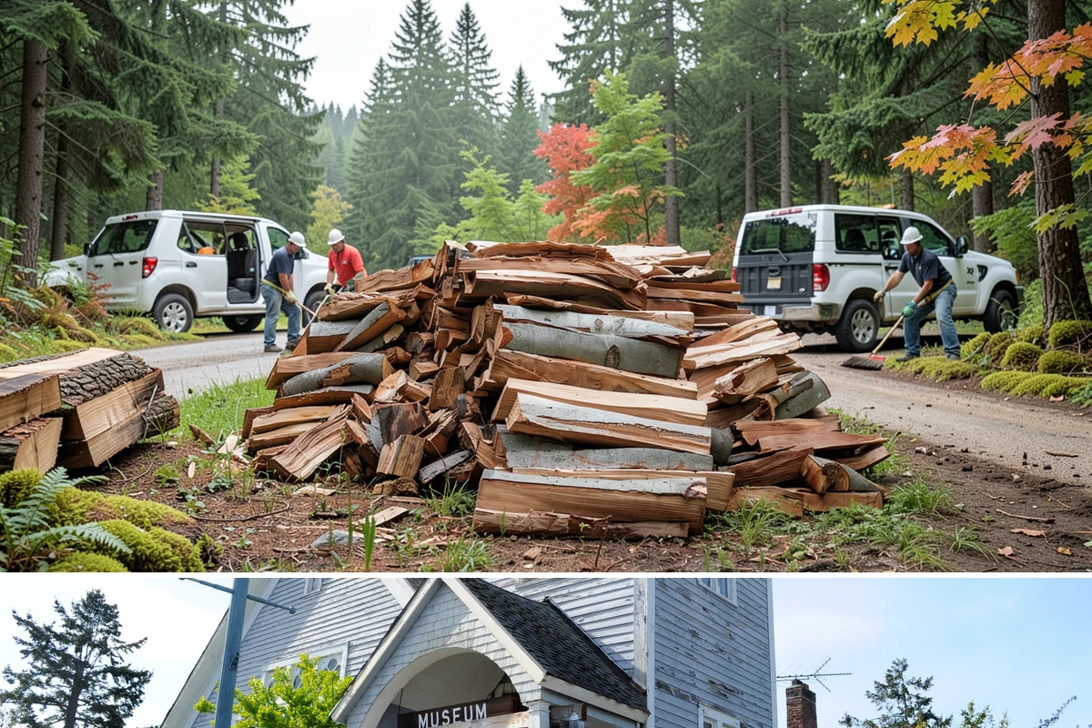 Reclaimed Firewood in Steilacoom, Pierce County, WA - Available throughout the year, with fall and winter being the most popular times to stock reclaimed fuel.