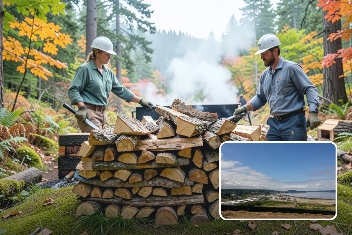 Reclaimed Firewood in University Place, Pierce County, WA - Diverts usable wood from the waste stream