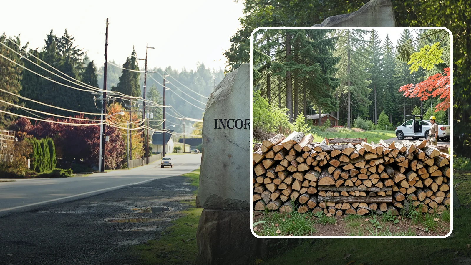 Reclaimed Firewood in Wilkeson, Pierce County, WA - We turn wood that would otherwise be discarded into clean, usable firewood for your stove or fireplace.