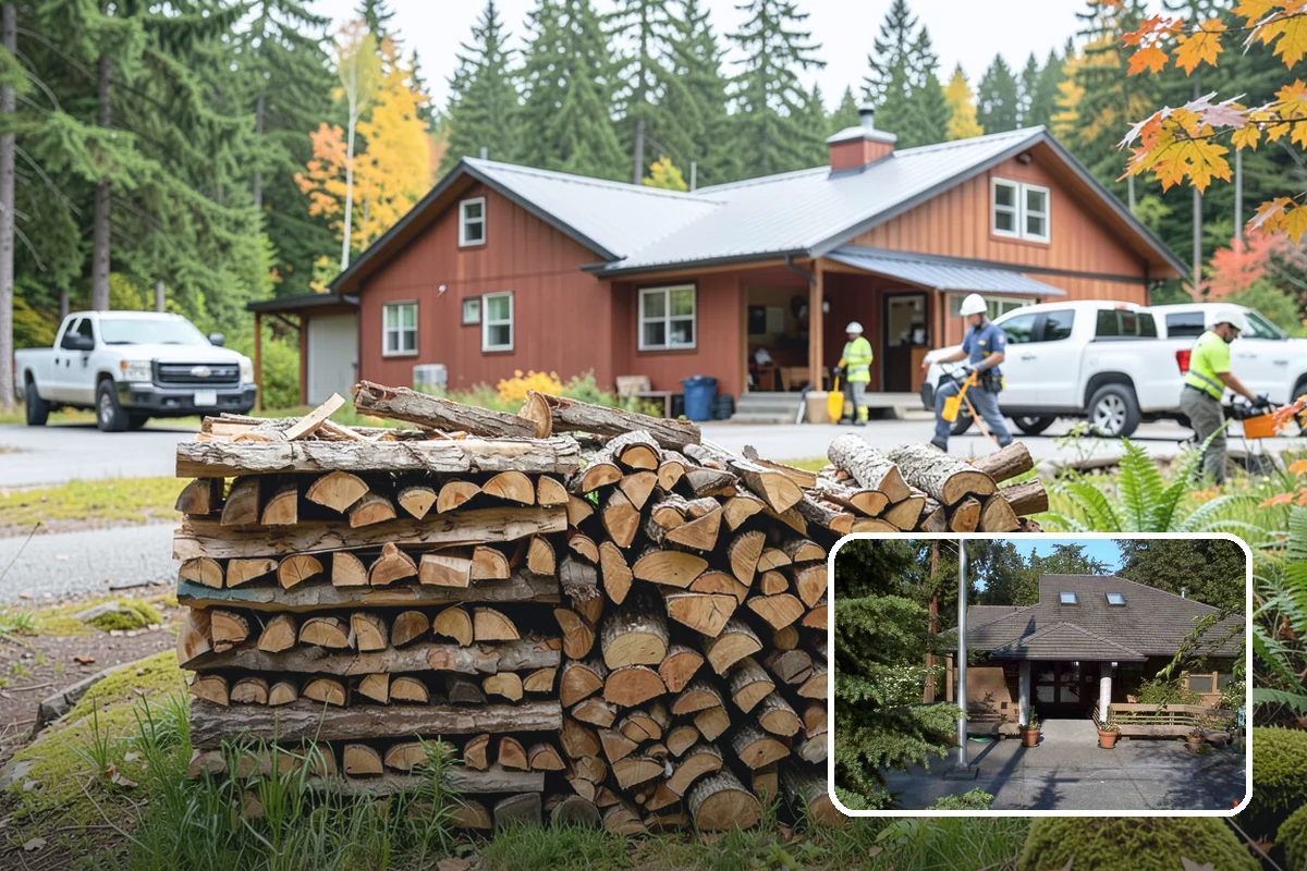 Reclaimed Firewood in Yarrow Point, King County, WA - Diverts usable wood from the waste stream
