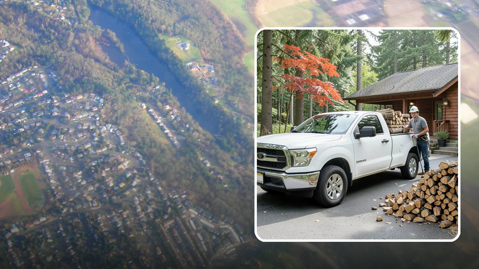 Residential Firewood Delivery in Algona, King County, WA - We deliver seasoned firewood directly to homes, placing it exactly where you want it around your Pacific Northwest property.