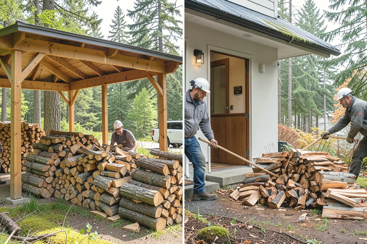 Residential Firewood Delivery in Anacortes, Skagit County, WA - We confirm your address, quantity, and preferred drop spot