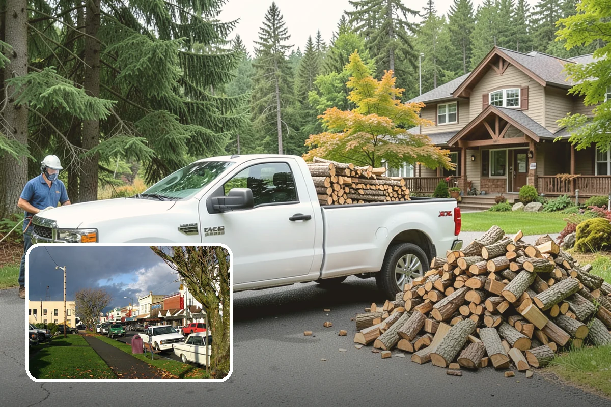 Residential Firewood Delivery in Arlington, Snohomish County, WA - Wood placed where it is most convenient for you