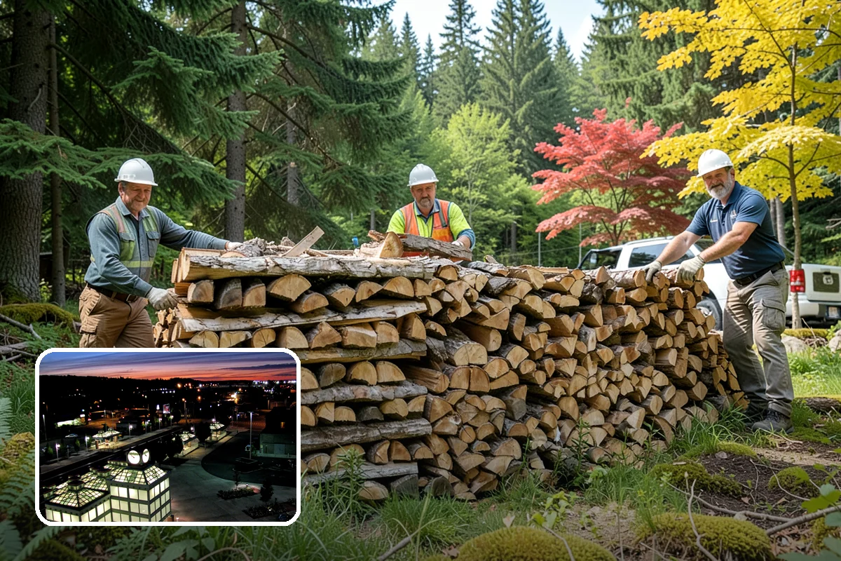 Residential Firewood Delivery in Auburn, King County, WA - Wood placed where it is most convenient for you