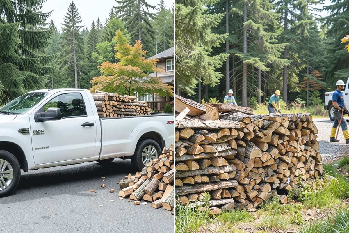 Residential Firewood Delivery in Auburn, King County, WA - We confirm your address, quantity, and preferred drop spot