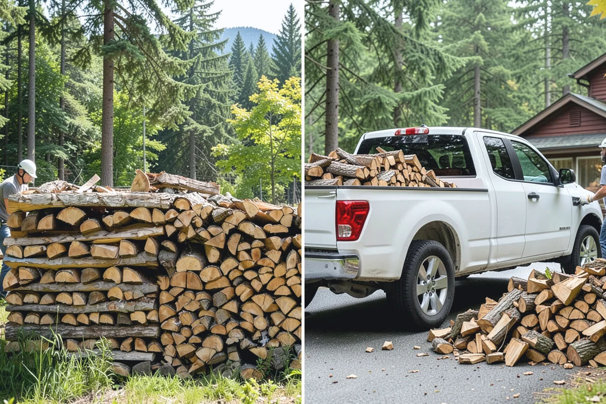 Residential Firewood Delivery in Beaux Arts Village, King County, WA - We confirm your address, quantity, and preferred drop spot