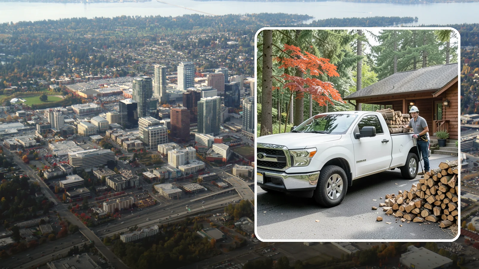 Residential Firewood Delivery in Bellevue, King County, WA - We deliver seasoned firewood directly to homes, placing it exactly where you want it around your Pacific Northwest property.