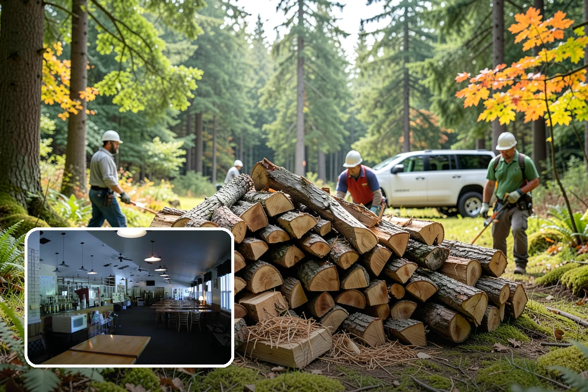 Residential Firewood Delivery in Black Diamond, King County, WA - Wood placed where it is most convenient for you