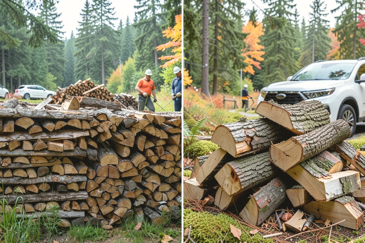 Residential Firewood Delivery in Black Diamond, King County, WA - We confirm your address, quantity, and preferred drop spot