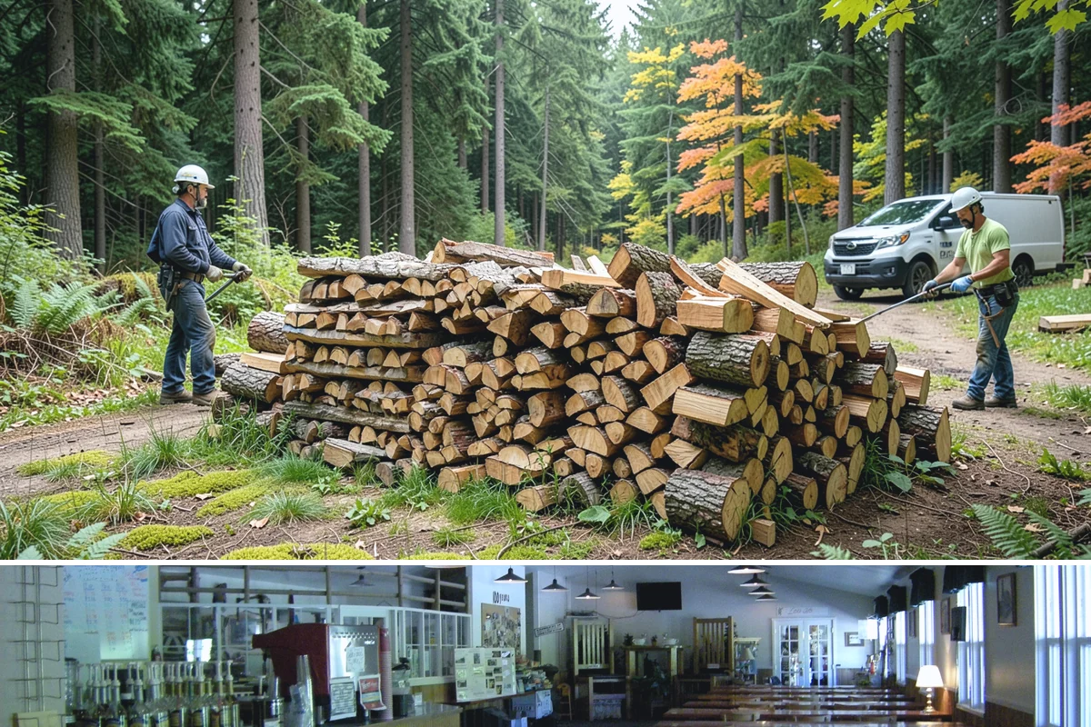 Residential Firewood Delivery in Black Diamond, King County, WA - Schedule residential delivery in early fall so your home is stocked before the cold, wet weather sets in.