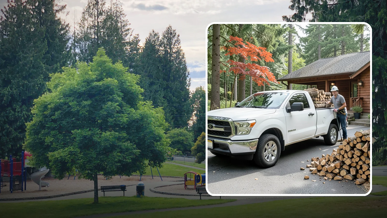 Residential Firewood Delivery in Bonney Lake, Pierce County, WA - We deliver seasoned firewood directly to homes, placing it exactly where you want it around your Pacific Northwest property.