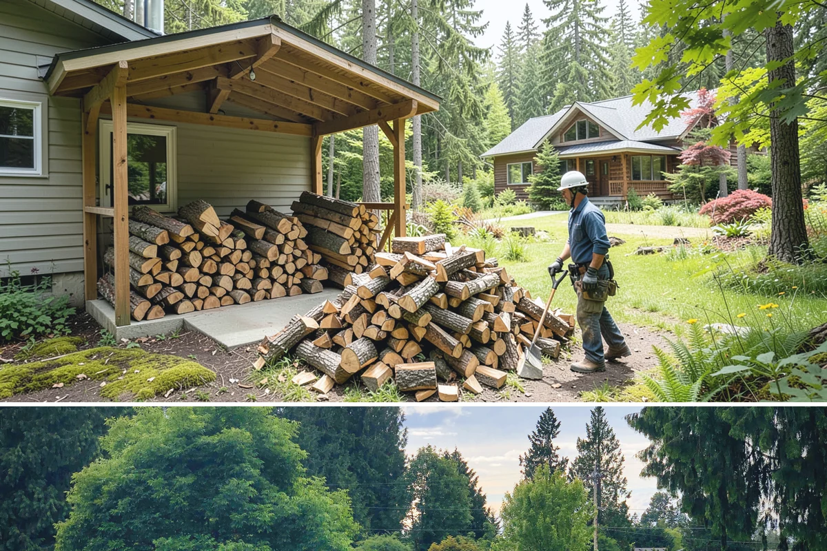 Residential Firewood Delivery in Bonney Lake, Pierce County, WA - Schedule residential delivery in early fall so your home is stocked before the cold, wet weather sets in.