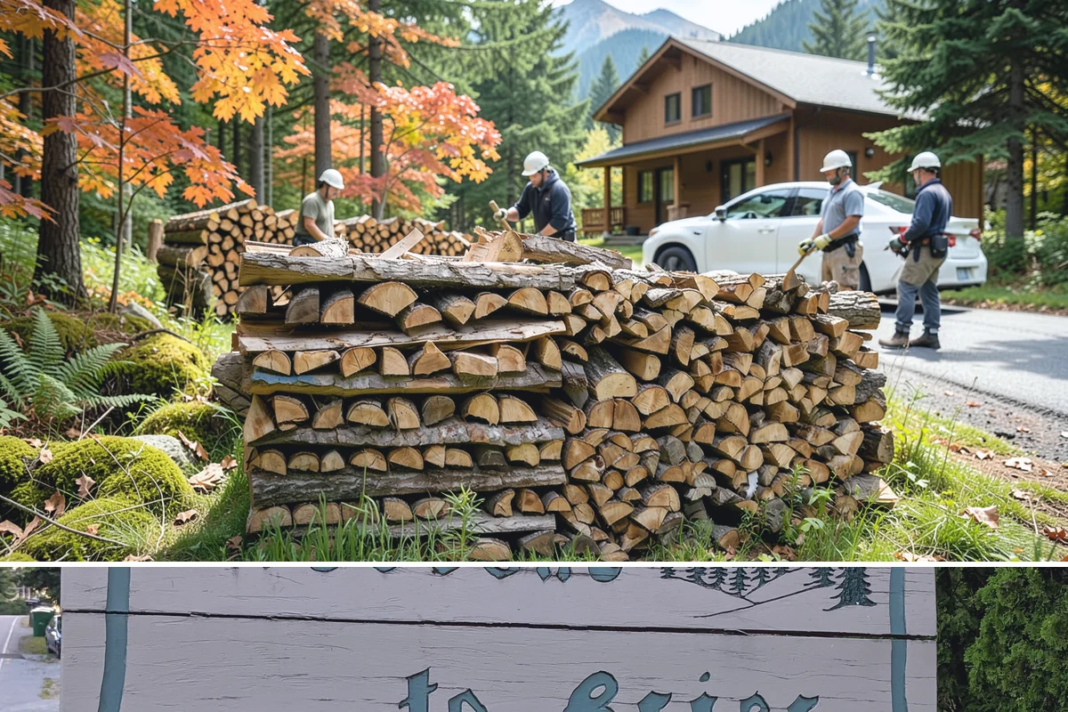 Residential Firewood Delivery in Brier, Snohomish County, WA - Schedule residential delivery in early fall so your home is stocked before the cold, wet weather sets in.
