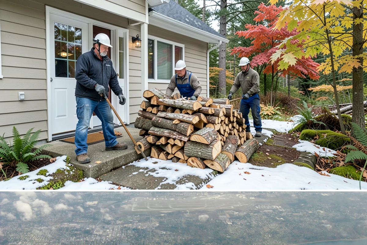 Residential Firewood Delivery in Burien, King County, WA - Schedule residential delivery in early fall so your home is stocked before the cold, wet weather sets in.
