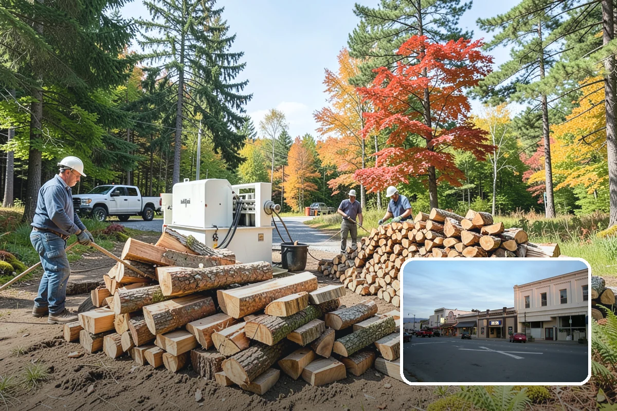 Residential Firewood Delivery in Burlington, Skagit County, WA - Wood placed where it is most convenient for you