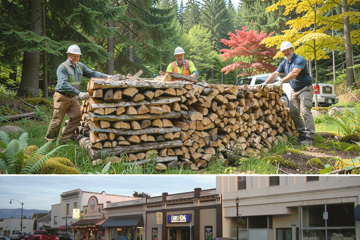 Residential Firewood Delivery in Burlington, Skagit County, WA - Schedule residential delivery in early fall so your home is stocked before the cold, wet weather sets in.