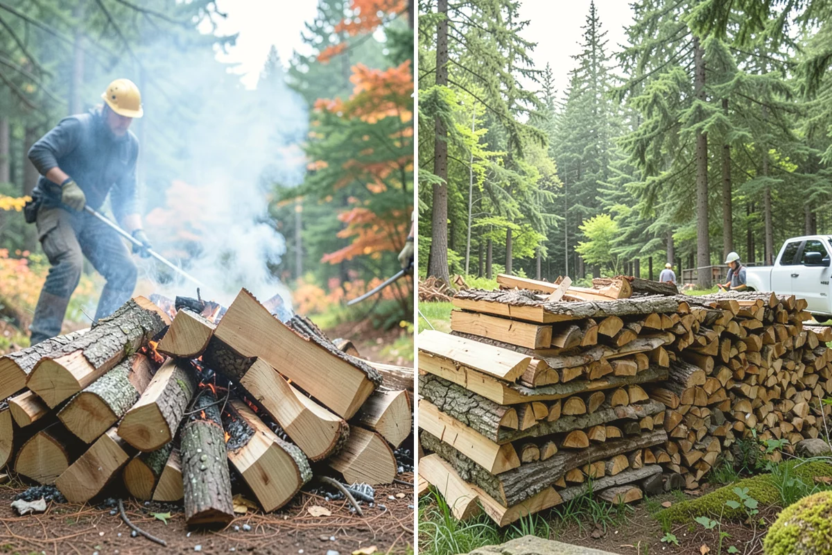 Residential Firewood Delivery in Carbonado, Pierce County, WA - We confirm your address, quantity, and preferred drop spot