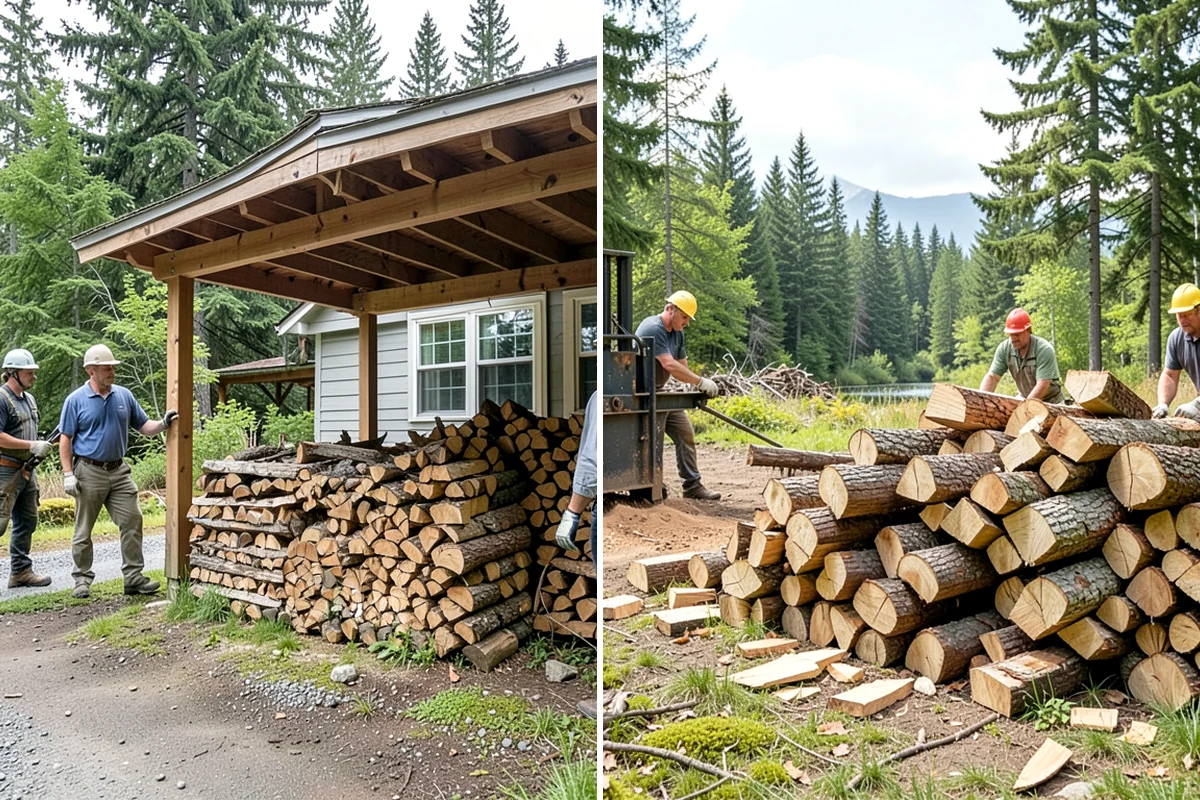 Residential Firewood Delivery in Clyde Hill, King County, WA - We confirm your address, quantity, and preferred drop spot