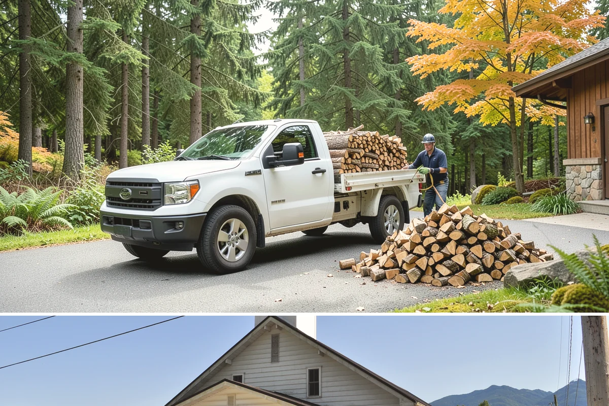 Residential Firewood Delivery in Concrete, Skagit County, WA - Schedule residential delivery in early fall so your home is stocked before the cold, wet weather sets in.