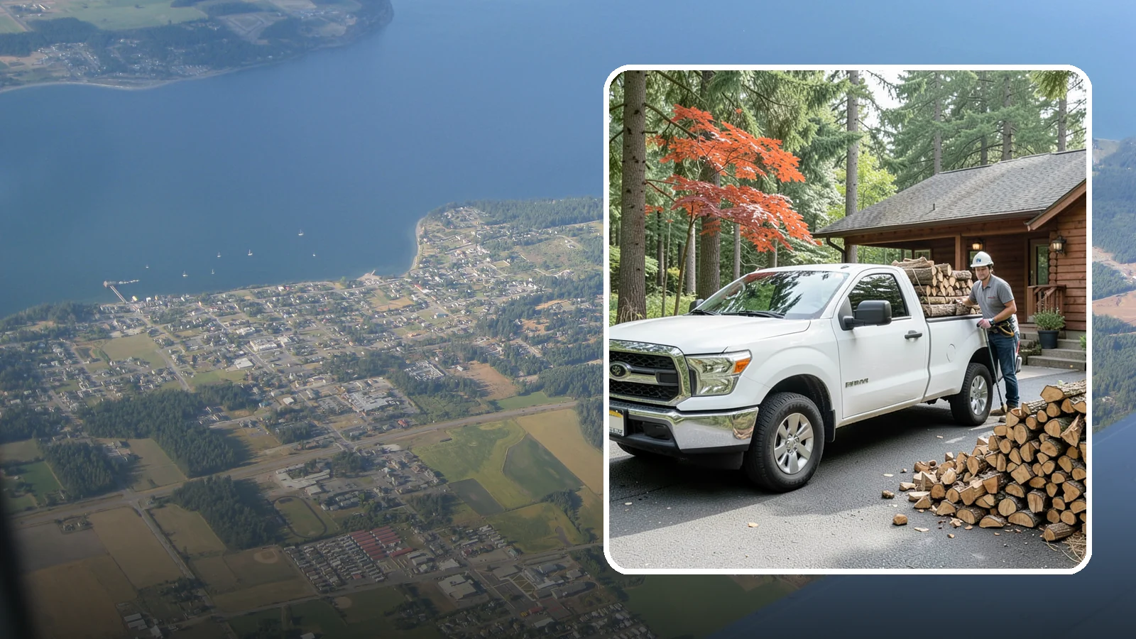 Residential Firewood Delivery in Coupeville, Island County, WA - We deliver seasoned firewood directly to homes, placing it exactly where you want it around your Pacific Northwest property.