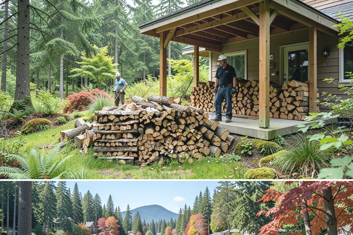 Residential Firewood Delivery in Covington, WA - Schedule residential delivery in early fall so your home is stocked before the cold, wet weather sets in.