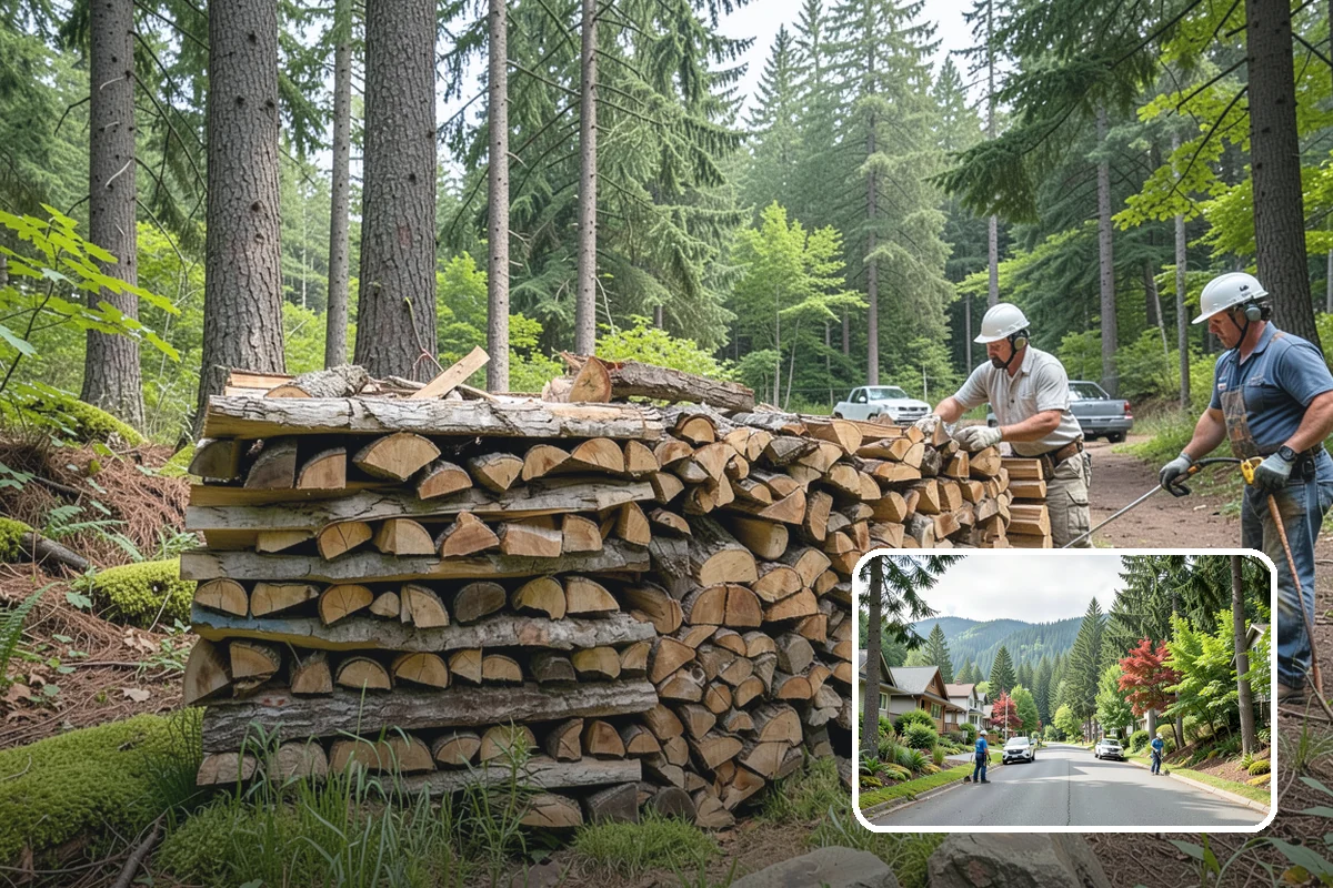 Residential Firewood Delivery in Darrington, Snohomish County, WA - Wood placed where it is most convenient for you