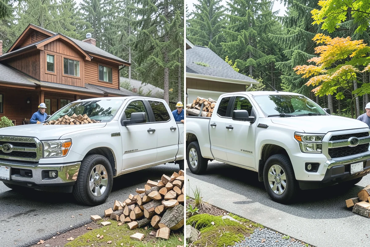 Residential Firewood Delivery in Darrington, Snohomish County, WA - We confirm your address, quantity, and preferred drop spot