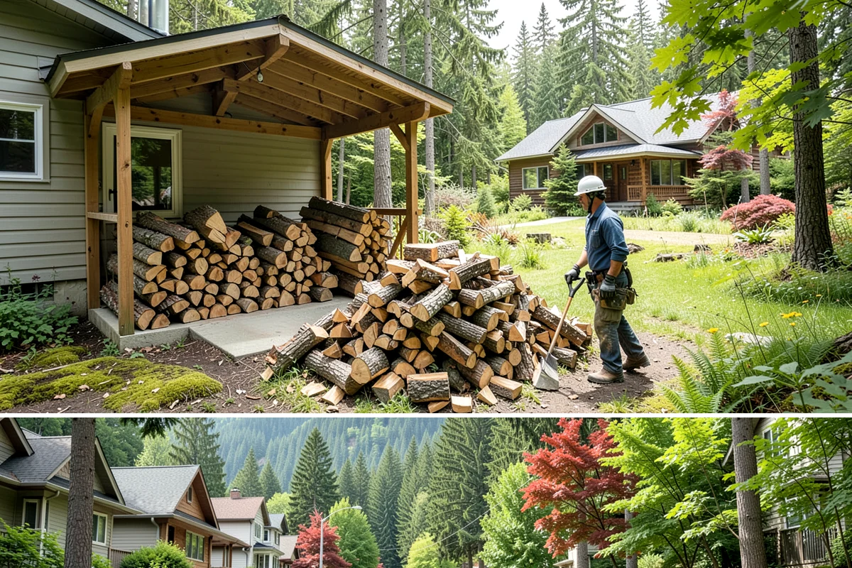 Residential Firewood Delivery in Darrington, Snohomish County, WA - Schedule residential delivery in early fall so your home is stocked before the cold, wet weather sets in.