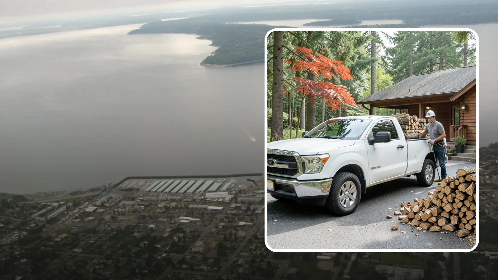 Residential Firewood Delivery in Des Moines, King County, WA - We deliver seasoned firewood directly to homes, placing it exactly where you want it around your Pacific Northwest property.
