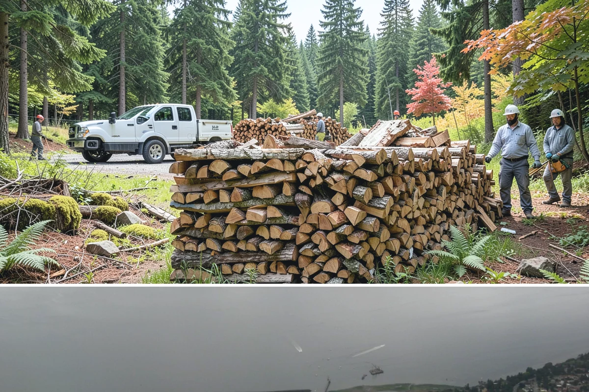 Residential Firewood Delivery in Des Moines, King County, WA - Schedule residential delivery in early fall so your home is stocked before the cold, wet weather sets in.