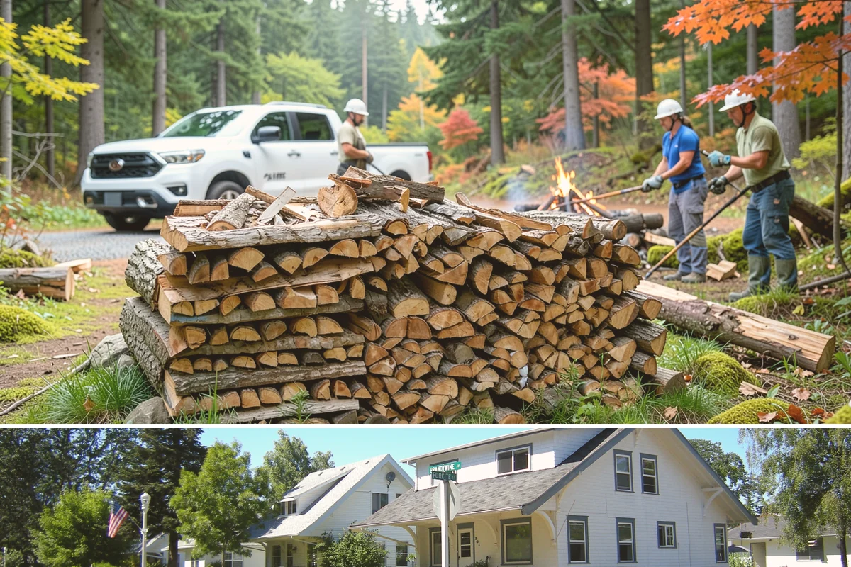 Residential Firewood Delivery in DuPont, Pierce County, WA - Schedule residential delivery in early fall so your home is stocked before the cold, wet weather sets in.