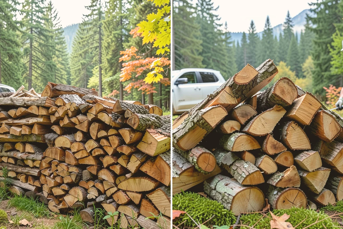 Residential Firewood Delivery in Eatonville, Pierce County, WA - We confirm your address, quantity, and preferred drop spot