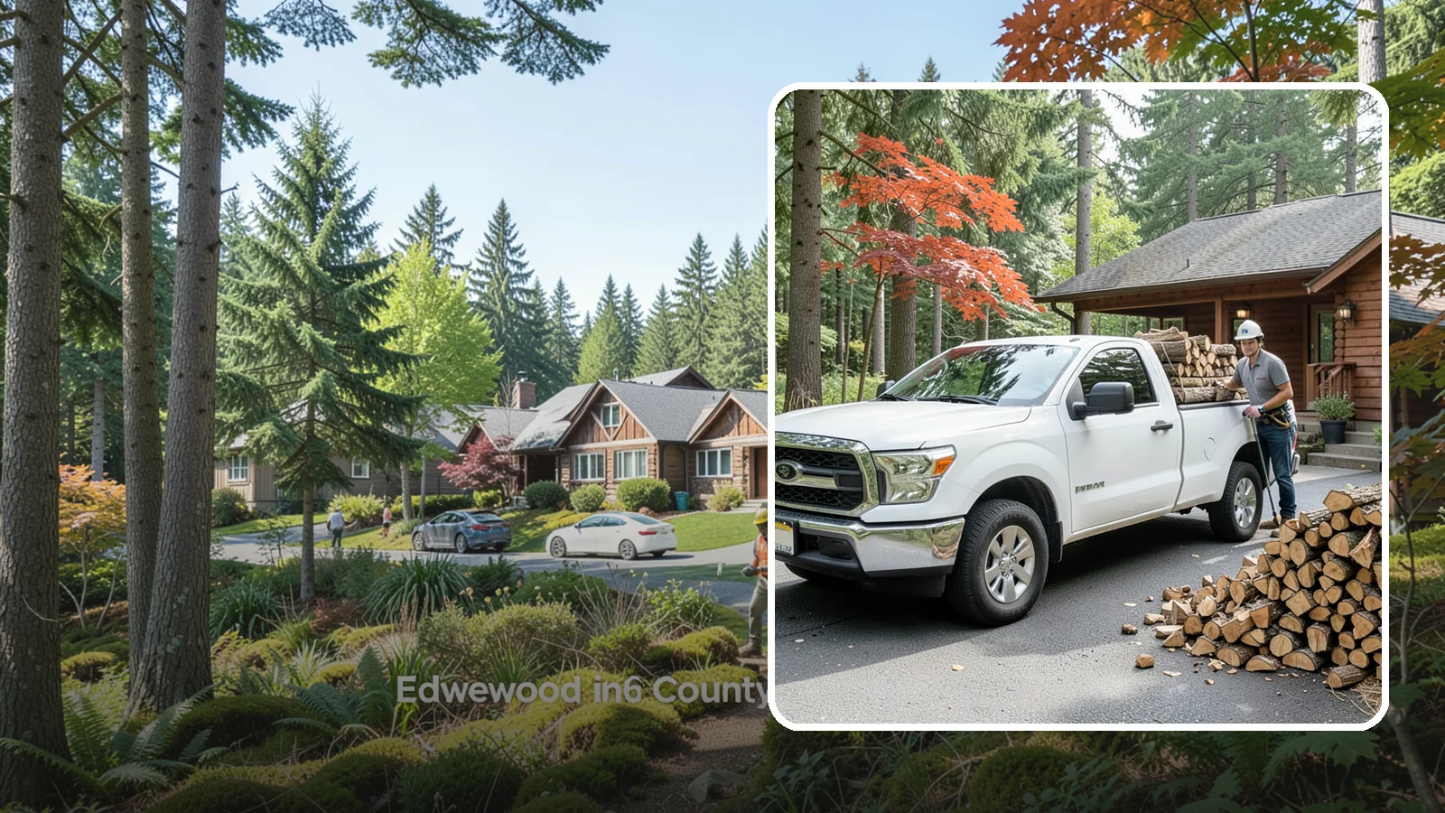 Residential Firewood Delivery in Edgewood, WA - We deliver seasoned firewood directly to homes, placing it exactly where you want it around your Pacific Northwest property.