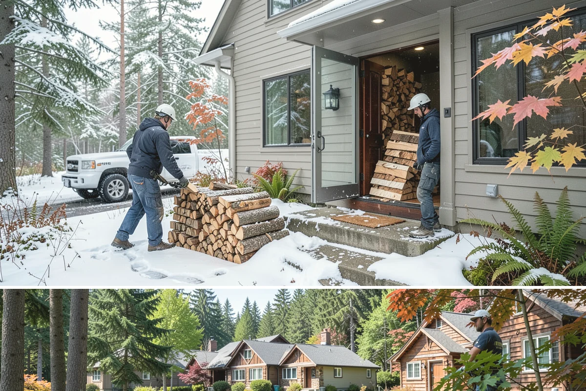 Residential Firewood Delivery in Edgewood, WA - Schedule residential delivery in early fall so your home is stocked before the cold, wet weather sets in.