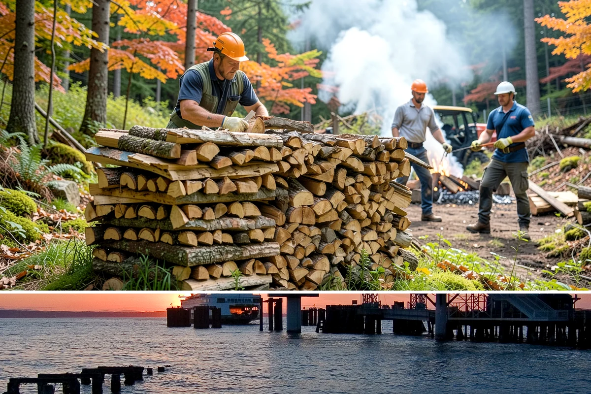 Residential Firewood Delivery in Edmonds, Snohomish County, WA - Schedule residential delivery in early fall so your home is stocked before the cold, wet weather sets in.