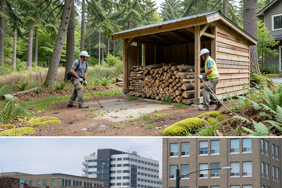 Residential Firewood Delivery in Everett, Snohomish County, WA - Schedule residential delivery in early fall so your home is stocked before the cold, wet weather sets in.